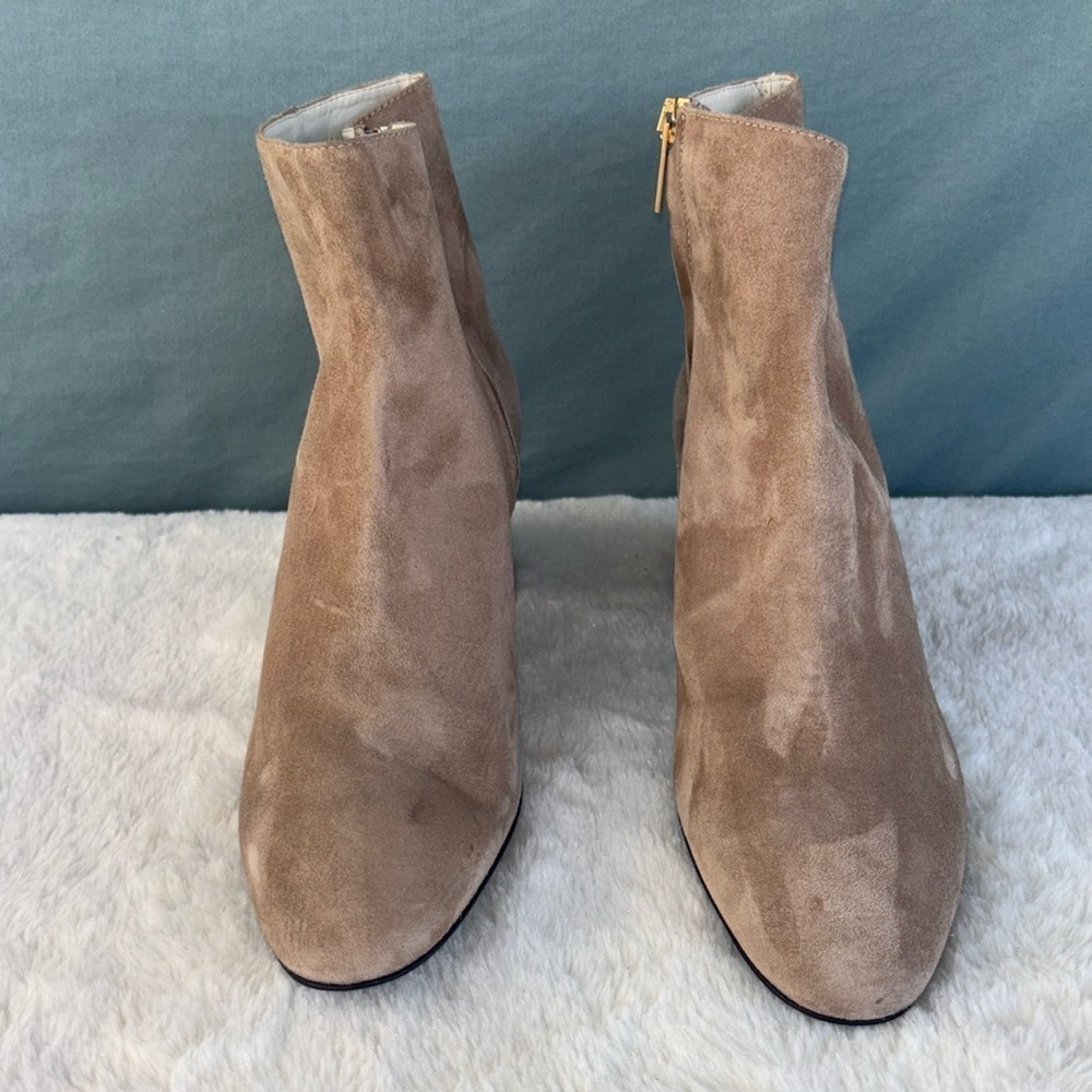 BRUNO MAGLI GUC VINNY SUEDE BOOTIE EU 39.5 ANKLE TAN LUXURY ZIP - Picture 2 of 12